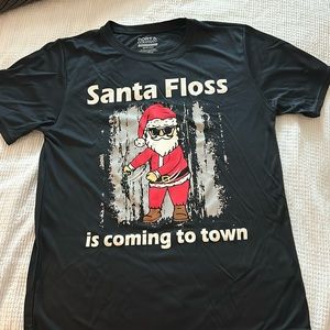 Santa Floss youth large T